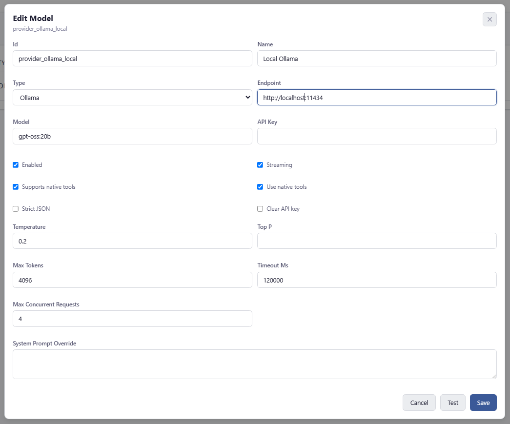 Tablix query result view